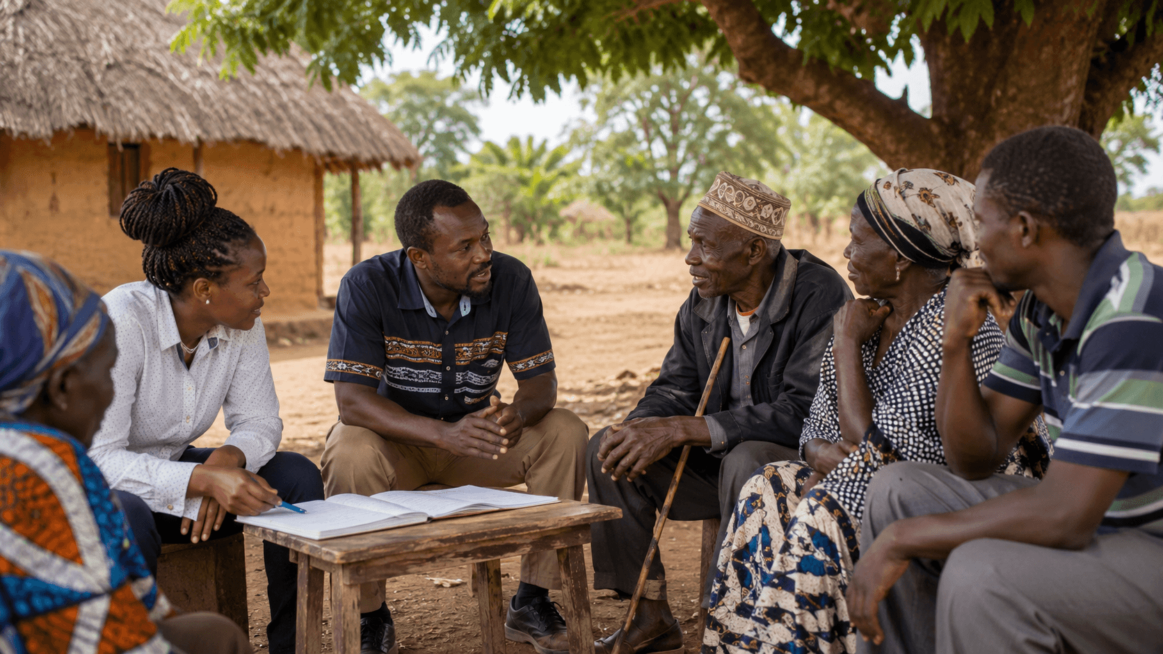 Amapel field team in a participatory community consultation
